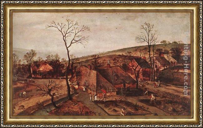 Framed Jacob Grimmer spring painting