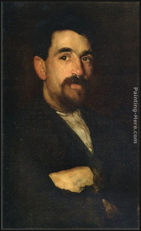Framed James Abbott McNeill Whistler the master smith of lyme regis painting