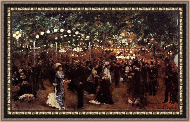 Framed Jean Beraud le bal mabile painting