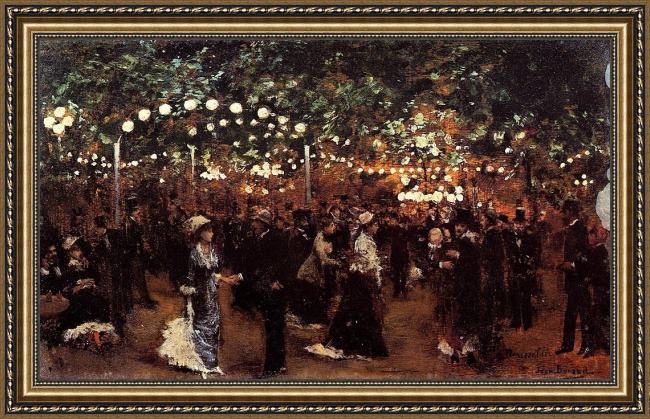 Framed Jean Beraud le bal mabile painting