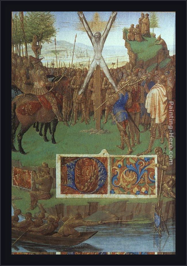 Framed Jean Fouquet martyrdom of st andrew painting