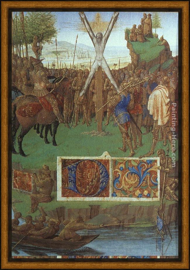 Framed Jean Fouquet martyrdom of st andrew painting