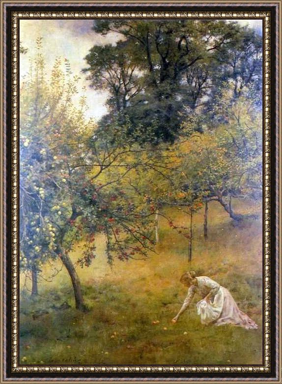 Framed John Collier a devonshire orchard painting