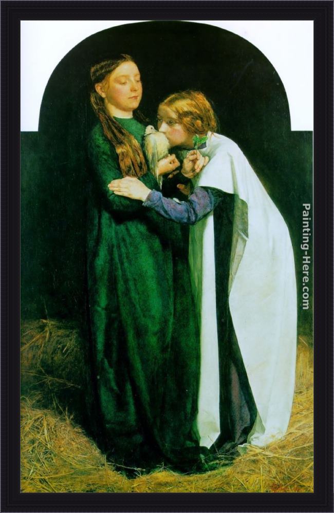 Framed John Everett Millais the return of the dove to the ark painting