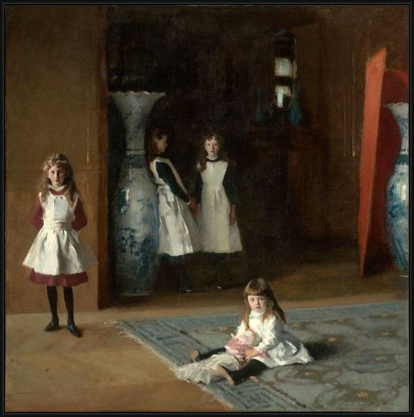 Framed John Singer Sargent the daughters of edward darley boit painting