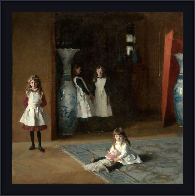 Framed John Singer Sargent the daughters of edward darley boit painting