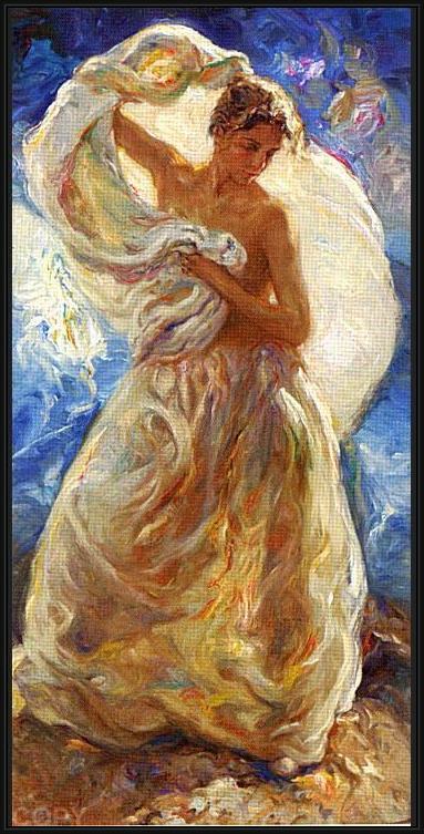 Framed Jose Royo summer painting