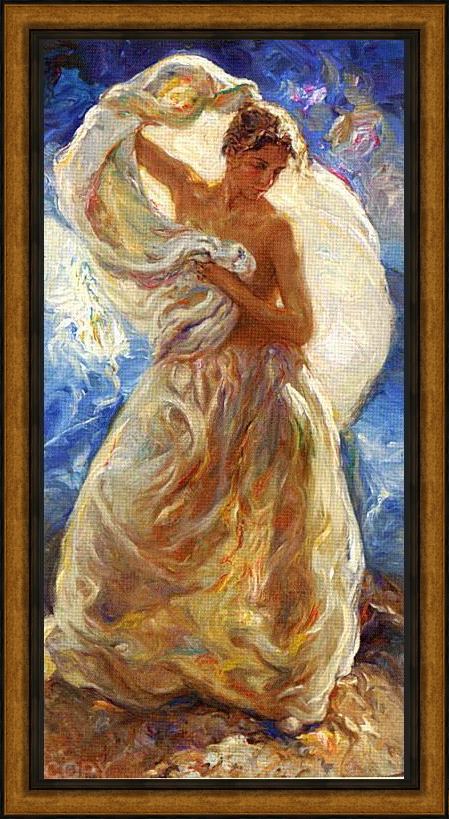 Framed Jose Royo summer painting
