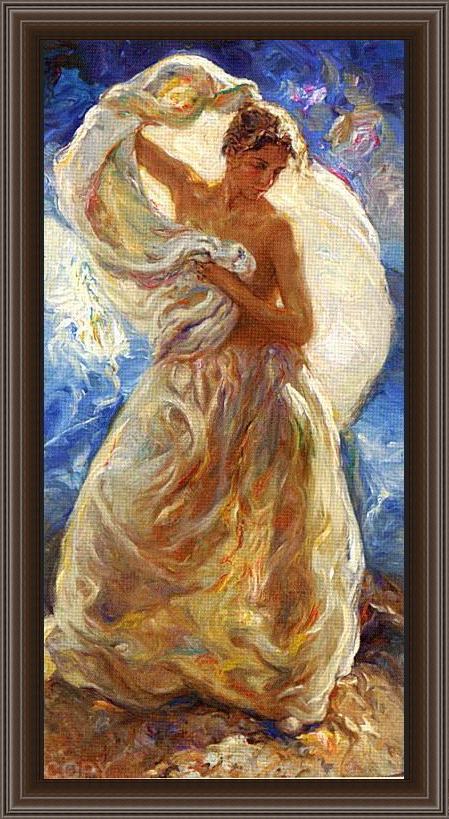Framed Jose Royo summer painting