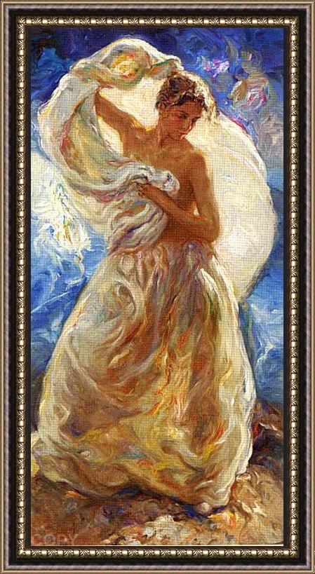 Framed Jose Royo summer painting