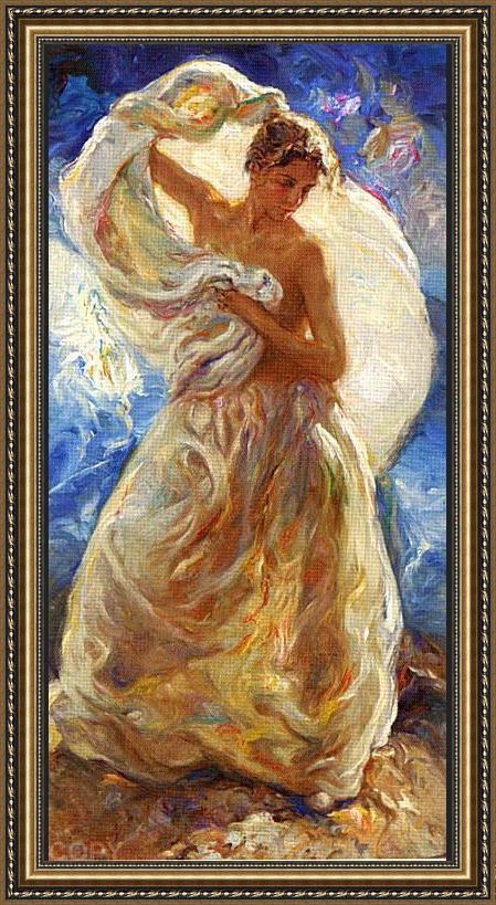 Framed Jose Royo summer painting