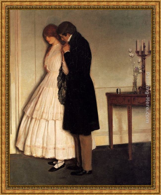 Framed Leonard Campbell Taylor persuasion painting