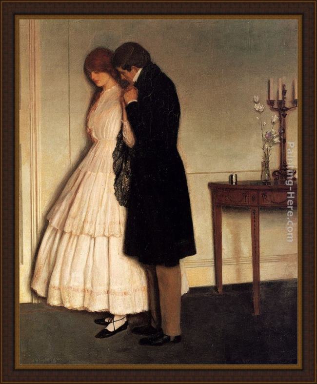 Framed Leonard Campbell Taylor persuasion painting