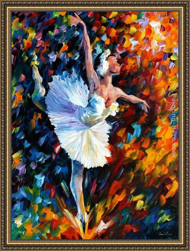 Framed Leonid Afremov dance of the soul painting