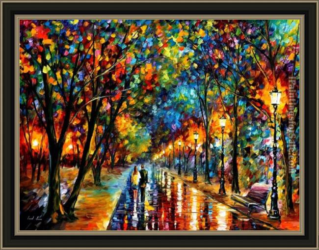 Framed Leonid Afremov when dreams come true painting