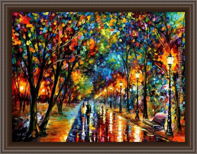 Framed Leonid Afremov when dreams come true painting