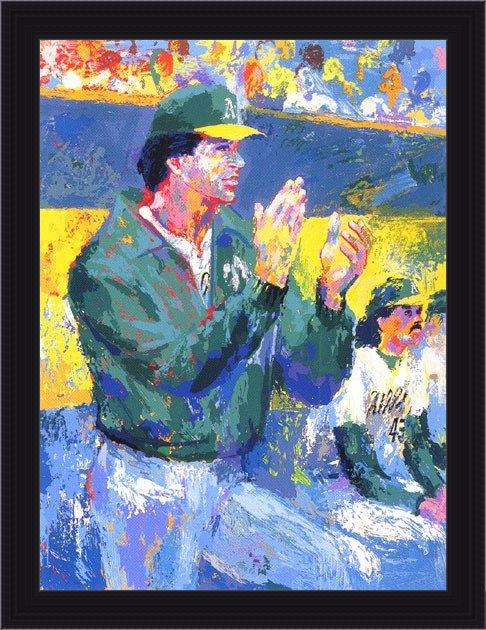 Framed Leroy Neiman tony larussa manager of the year painting