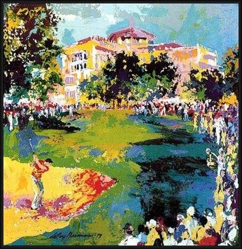 Framed Leroy Neiman westchester classic painting