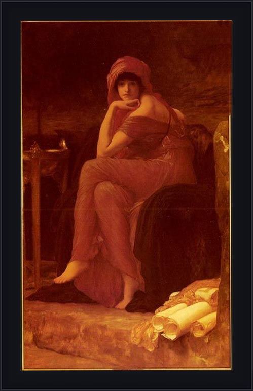 Framed Lord Frederick Leighton sibyl painting