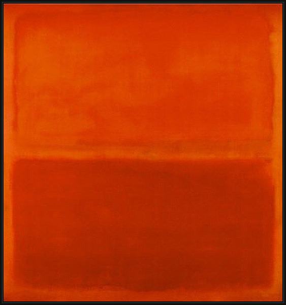 Framed Mark Rothko no 3 19672 painting