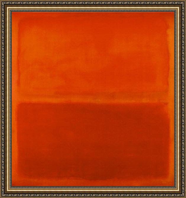 Framed Mark Rothko no 3 19672 painting