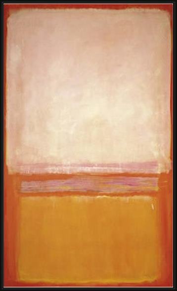 Framed Mark Rothko untitled c1950 painting