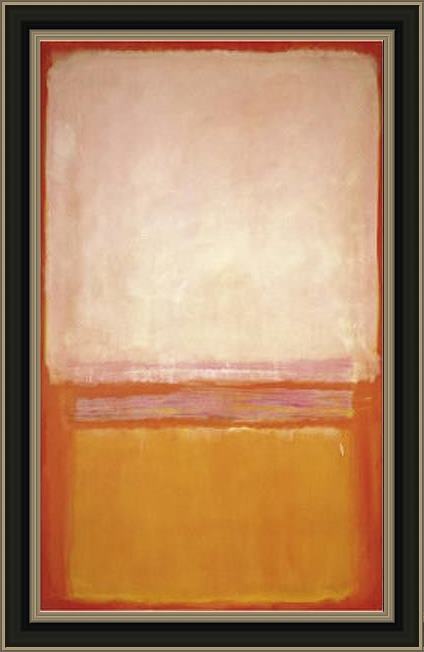 Framed Mark Rothko untitled c1950 painting