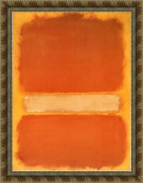 Framed Mark Rothko untitled c1956 painting