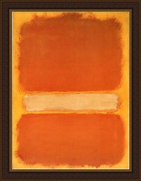 Framed Mark Rothko untitled c1956 painting