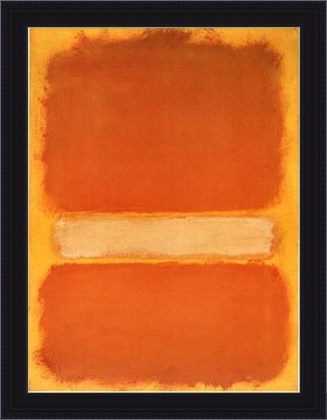 Framed Mark Rothko untitled c1956 painting