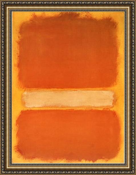 Framed Mark Rothko untitled c1956 painting