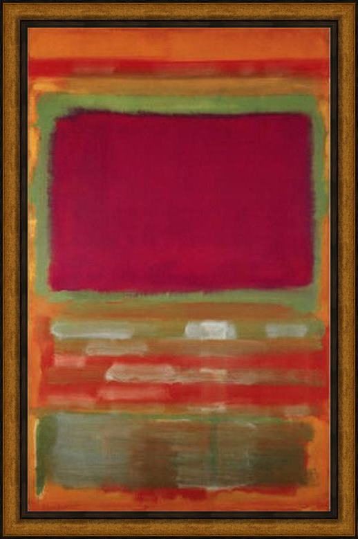 Framed Mark Rothko untitled no15 c1949 painting