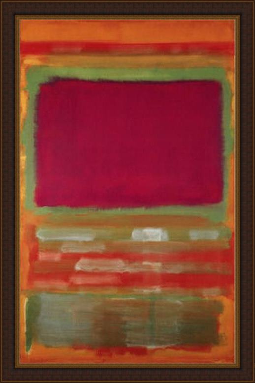 Framed Mark Rothko untitled no15 c1949 painting