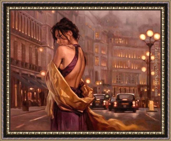 Framed Mark Spain time stands still painting