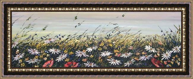 Framed Maya Eventov a clear day painting