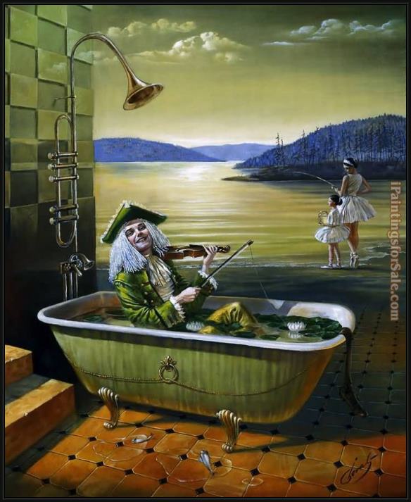 Framed Michael Cheval spring of inspiration painting