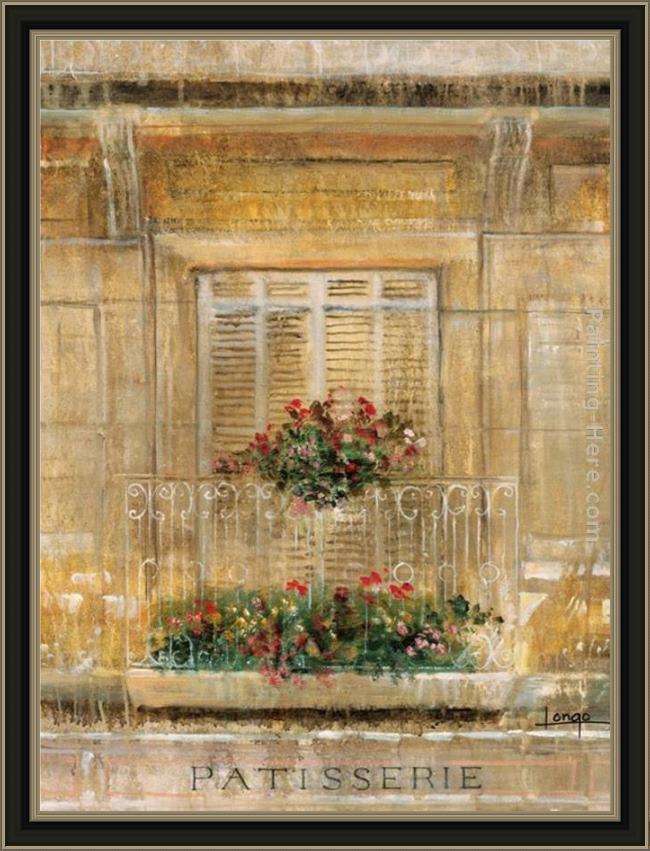 Framed Michael Longo the balcony painting