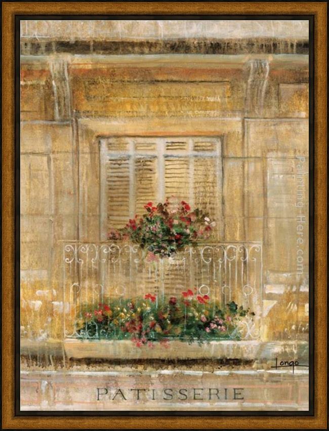 Framed Michael Longo the balcony painting