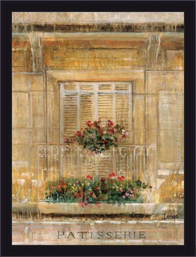 Framed Michael Longo the balcony painting