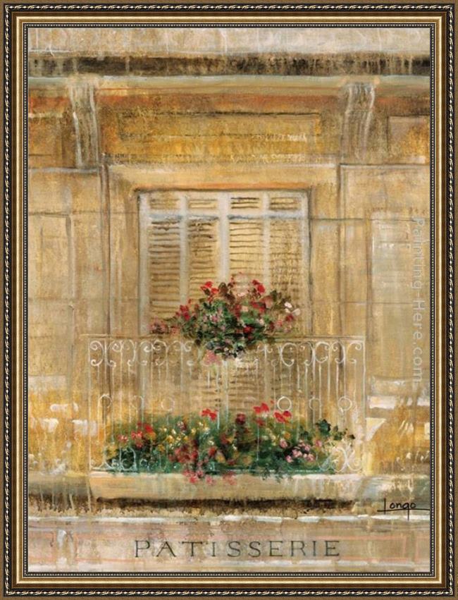 Framed Michael Longo the balcony painting