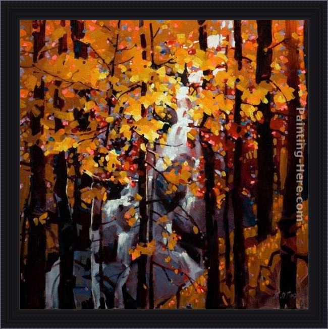 Framed Michael O'Toole tangled autumn painting