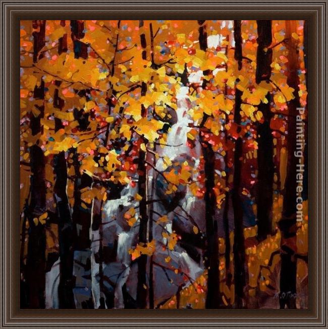 Framed Michael O'Toole tangled autumn painting
