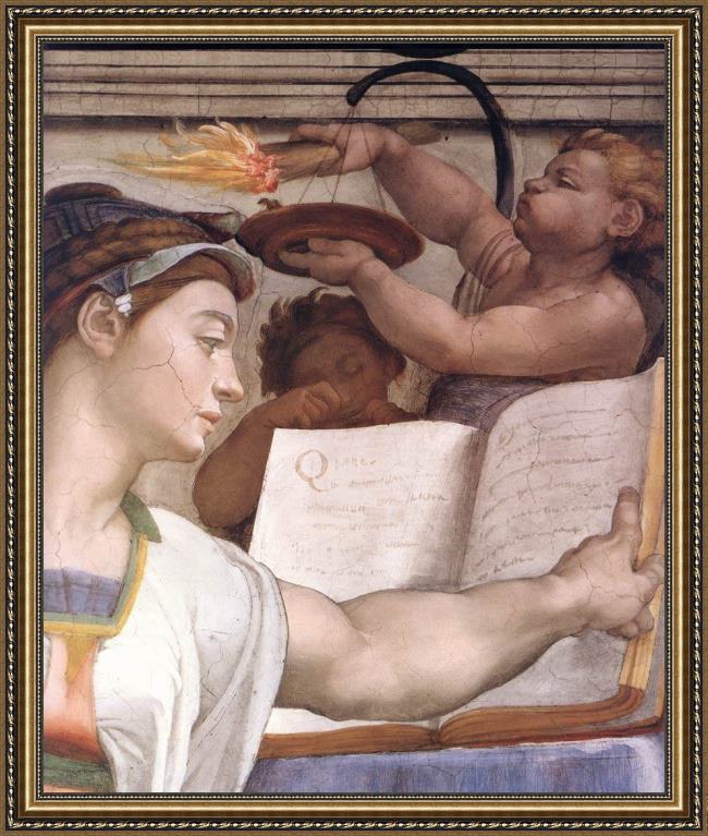 Framed Michelangelo Buonarroti simoni03 painting