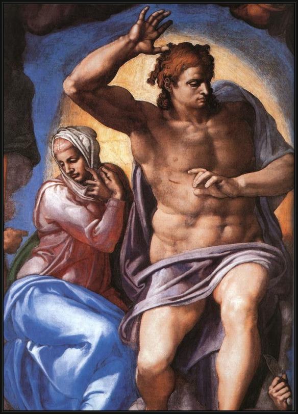 Framed Michelangelo Buonarroti simoni36 painting