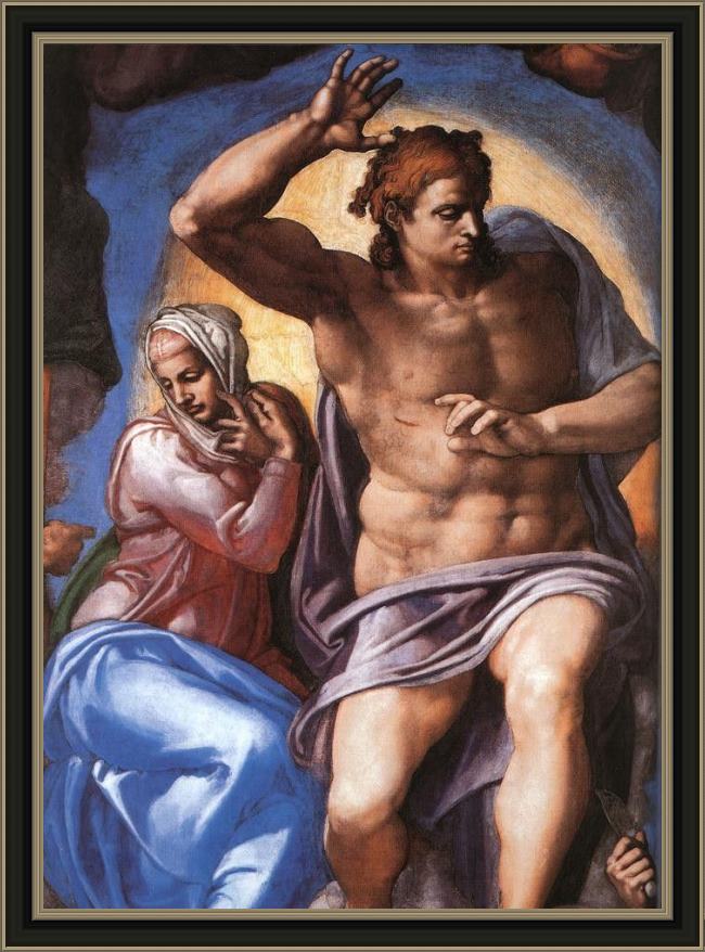 Framed Michelangelo Buonarroti simoni36 painting
