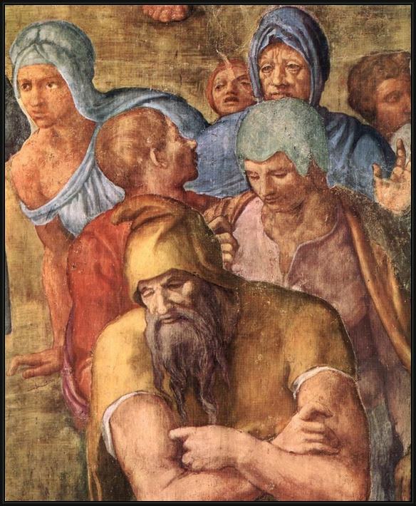 Framed Michelangelo Buonarroti simoni38 painting