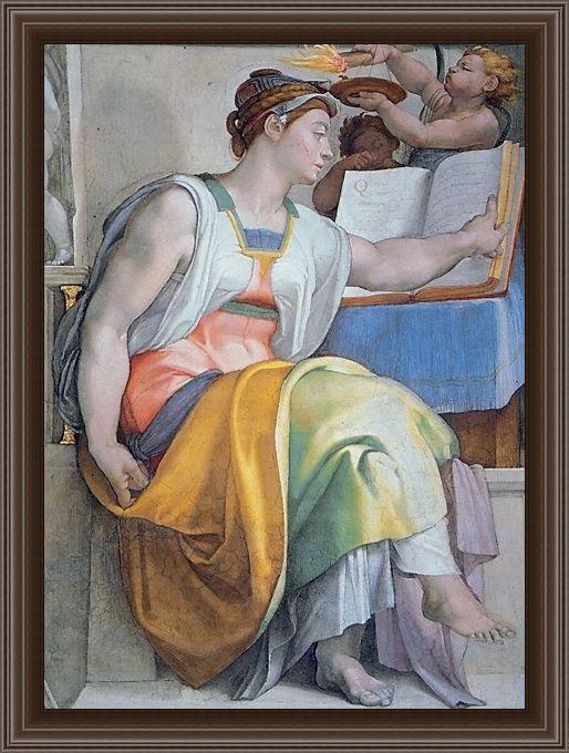 Framed Michelangelo Buonarroti simoni41 painting