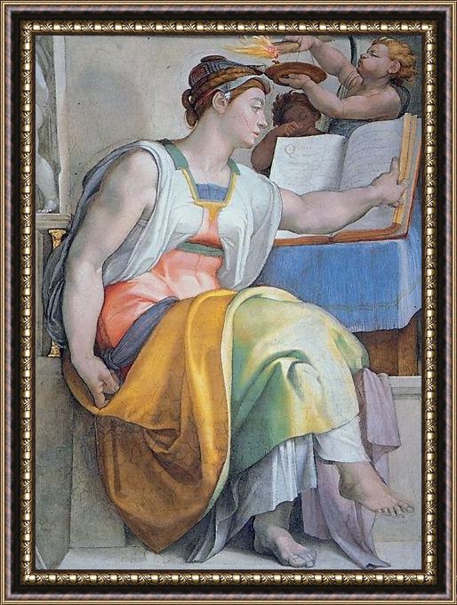 Framed Michelangelo Buonarroti simoni41 painting