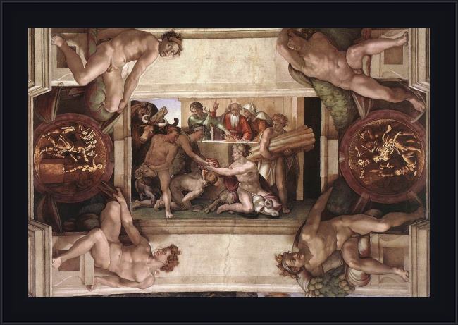 Framed Michelangelo Buonarroti simoni45 painting