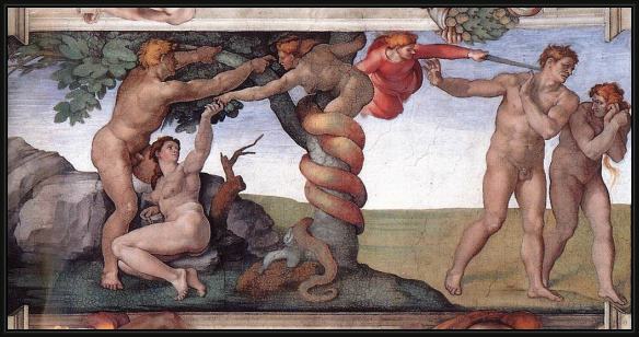 Framed Michelangelo Buonarroti simoni49 painting